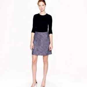 J. Crew Tweed Box Pleat Skirt 6
